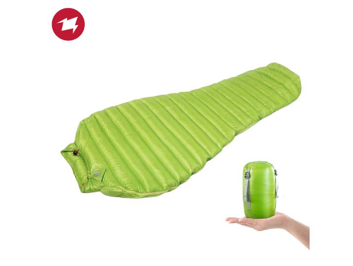 AEGISMAX MINI 800FP sac de couchage en duvet d'oie ultraléger Camping en plein air randonnée sac de couchage pour sac à dos