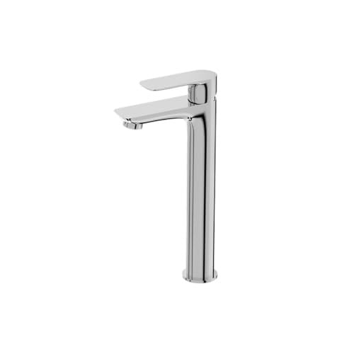 LAVITA Hoge Wastafelkraan Spark Chrome - Waterbesparende Badkamer Mengkraan met Hoge Uitloop