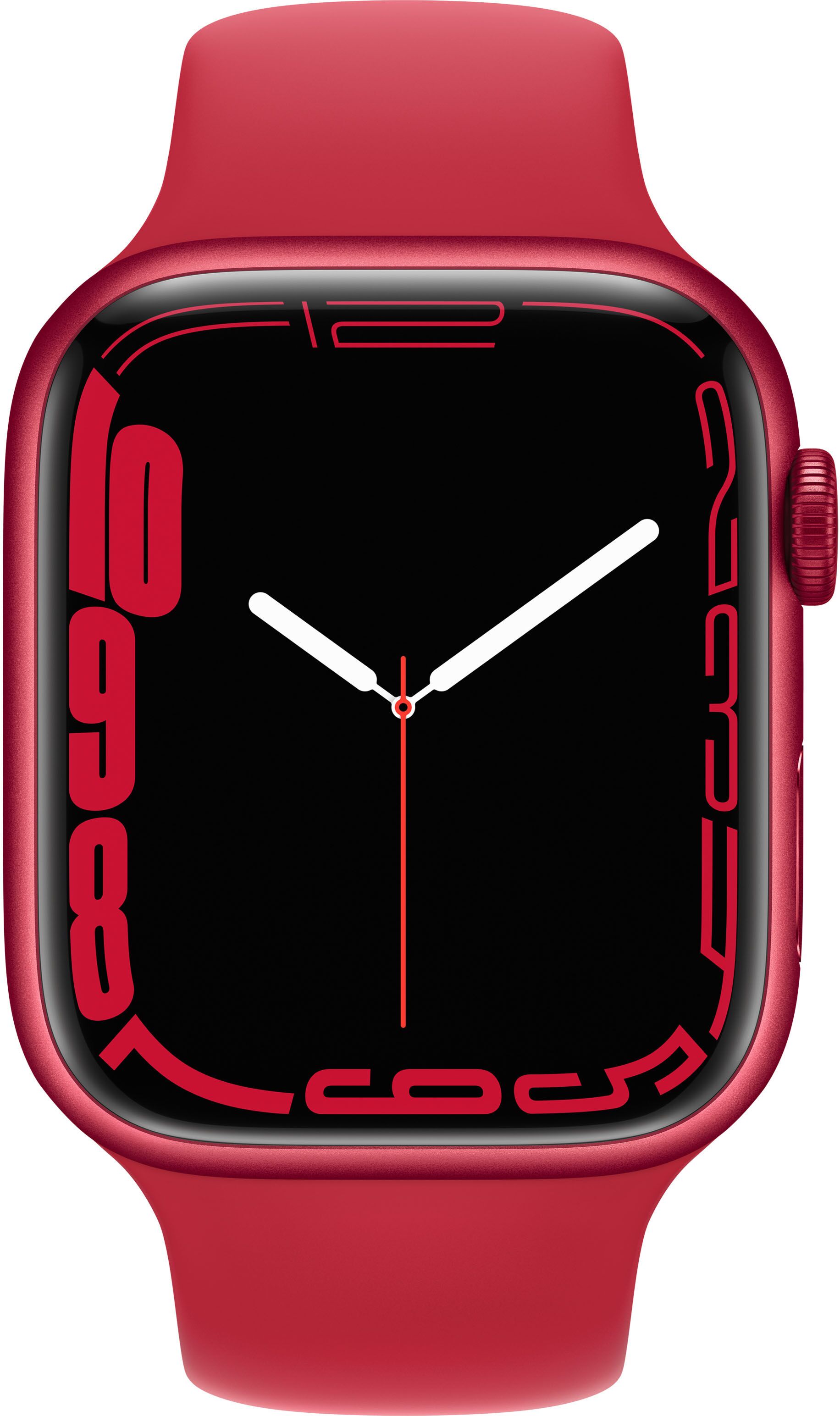 Apple Watch Series 7 Aluminium 41 mm (2021)   GPS   red   red Sport Band - Refurbished