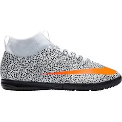 NIKE Kinder Fussb.-Indoorsch. (IN) Ki JR SUPERFLY 7 ACADEMY CR7 IC, Größe 33 in Silber Silber