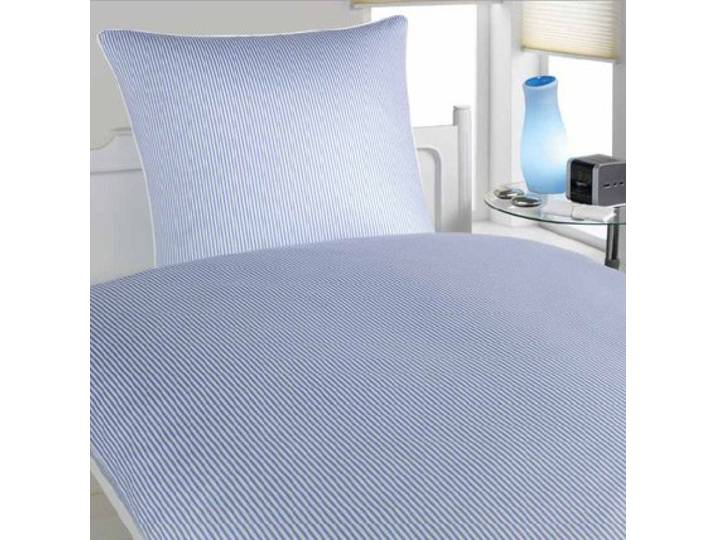 Elegante Kissenbezug einzeln Hamburger Streifen 80x80cm Farbe blau