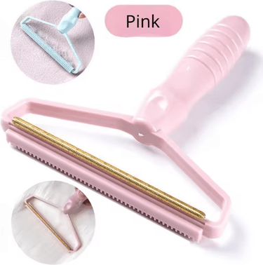 Inspire Picks Portable Double Sided Silicone Pet Hair Remover Brush Reusable Grooming & Fabric Cleaner pink