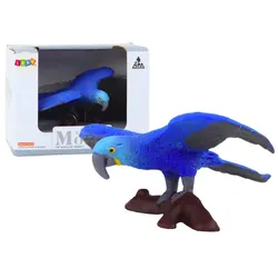Exotische Vogelfigur Papagei Blauer Ara 8,5 x 8 cm