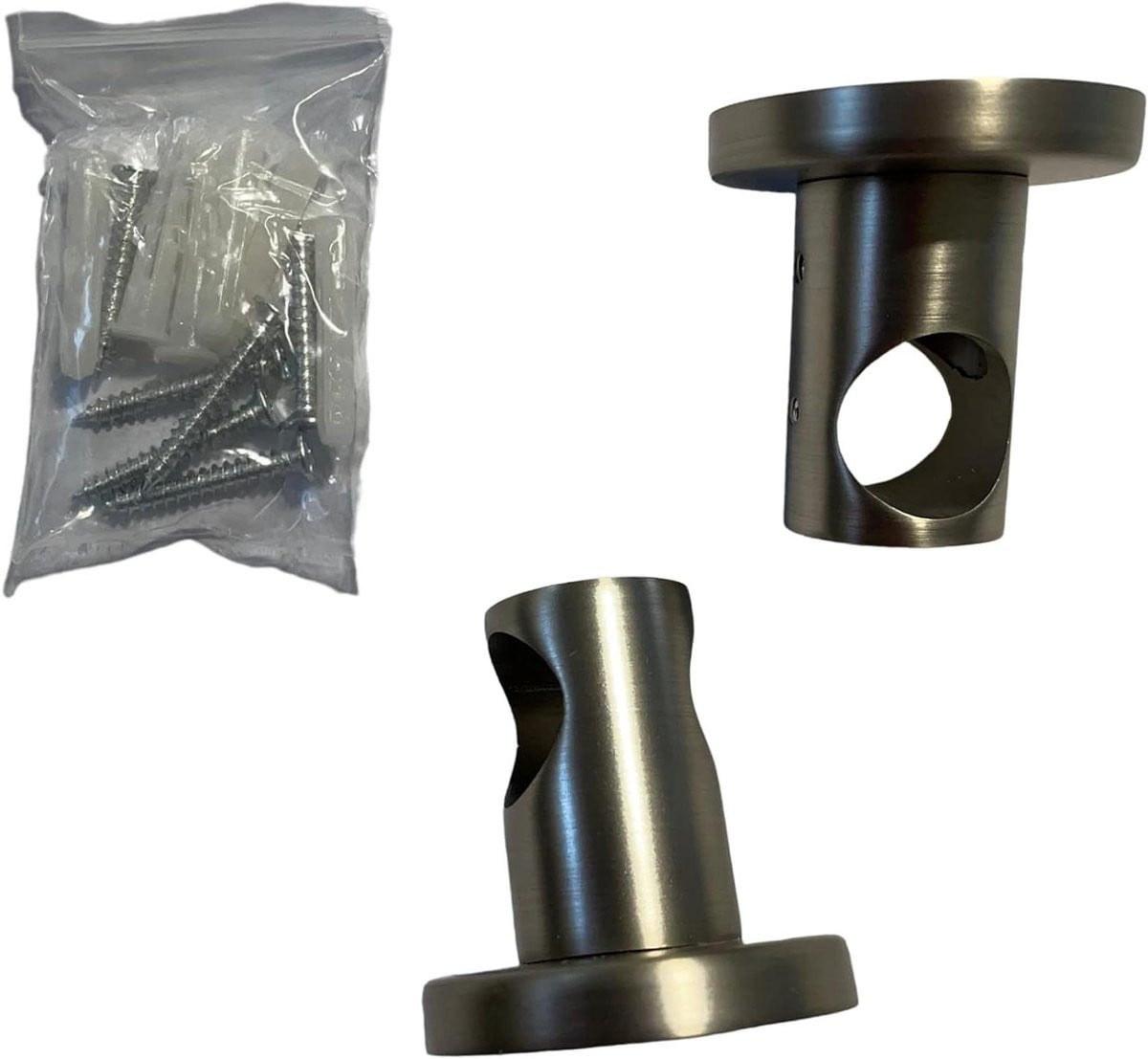 Gordijnhouder Nikkel Gesloten Model 20 mm