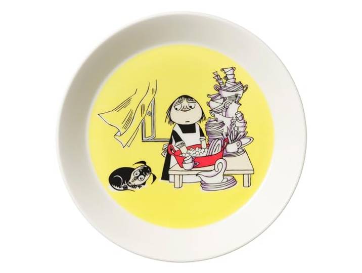 Arabia Moomin Bord 1052348 Porseleinen Bord, Geel, 19 cm