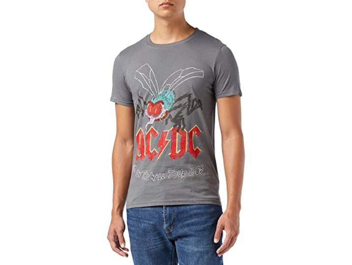 T-Shirt # M Grey Unisex # Fly On The Wall