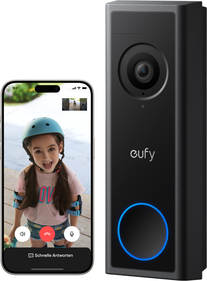 Anker eufy Türklingel mit Kamera C30, 2K FHD und lokaler Speicher