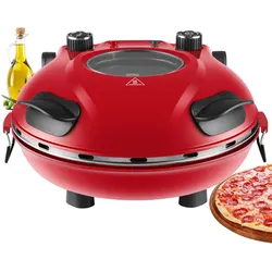 Steinborg Pizzaofen elektrisch mit 32 cm Pizzastein 1200W
