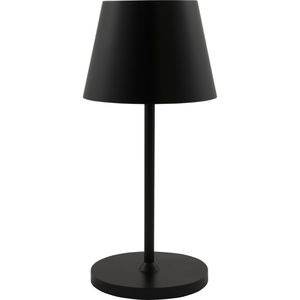 Rolf-Kern Tischlampe Club, schwarz, LED, warmweiß, für außen (IP54), mit Touchdimmer, mit Akku