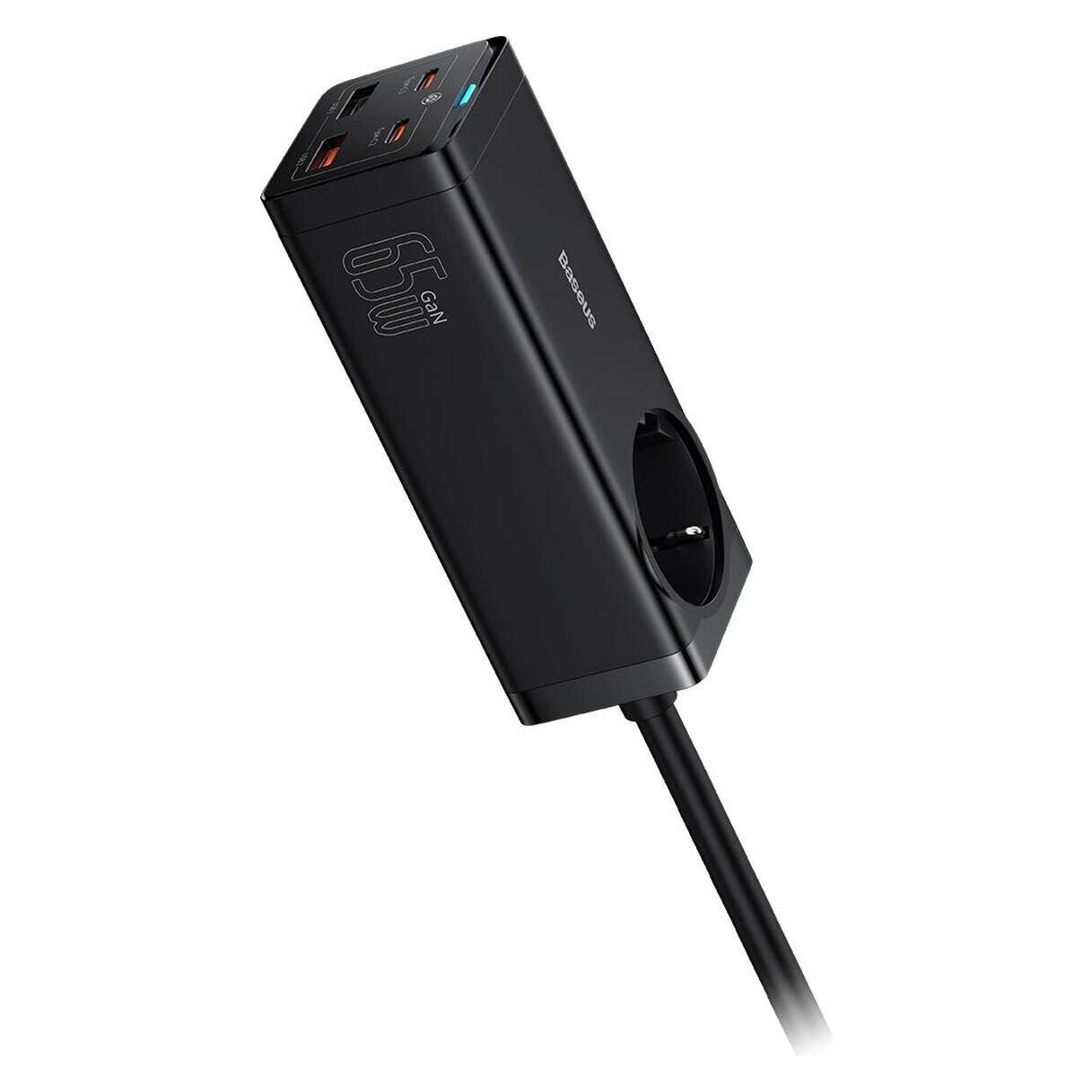 Baseus GaN3 Pro Desktop Powerstrip (65 W, 5 Ports) (PSZM000901)