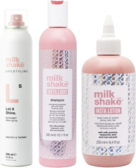 milk_shake Let It Shine 200ml, INSTA.LIGHT Shampoo 300ml & INSTA.LOTIO