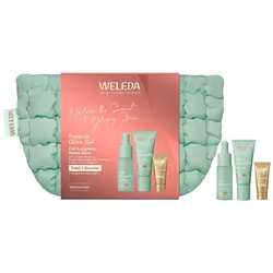 35ml Weleda Cell Longevity Hydra Glow Kennenlern-Set (Gel Cream 20ml + Glow Drops 5ml + Super Serum 10ml + Pouch)
