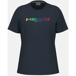 HEAD Damen T-Shirts/Tanks ku.Arm Da RAINBOW T-Shirt, Größe XL in Blau Blau