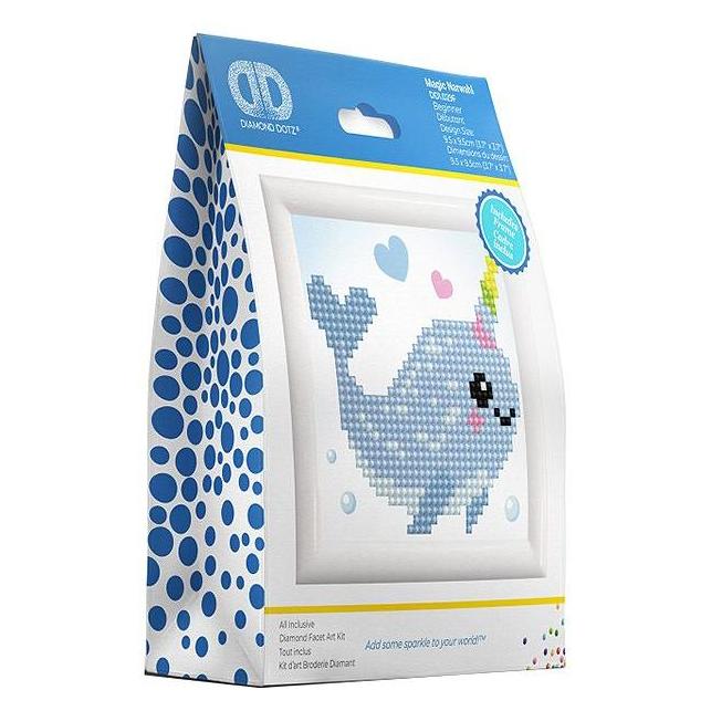 Diamond Dotz Magic Narwhal mit Rahmen (DD1.029F)