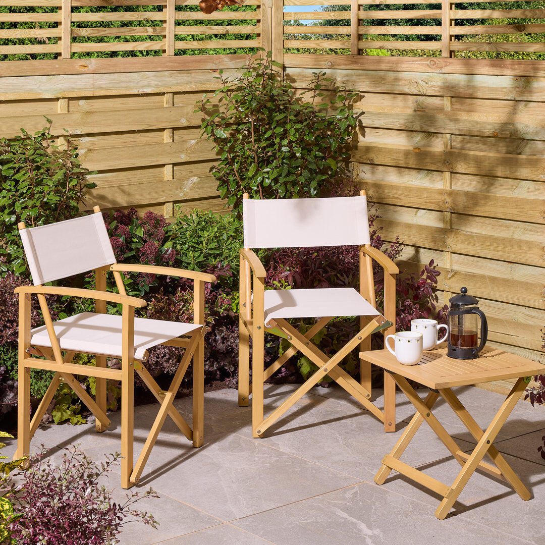 Rowlinson Ascot Folding Director's Chair Natural