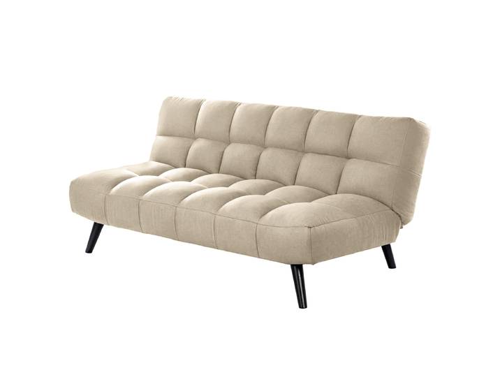 Schlafsofa Beige Webstoff Lian 183 x 78 x 92cm