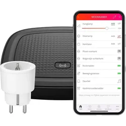 Klikaan Klikuit Smart bridge Starter set met schakelstekker - Centrale bediening met Android/iOS app - Compatibel me, Smart Home Hub