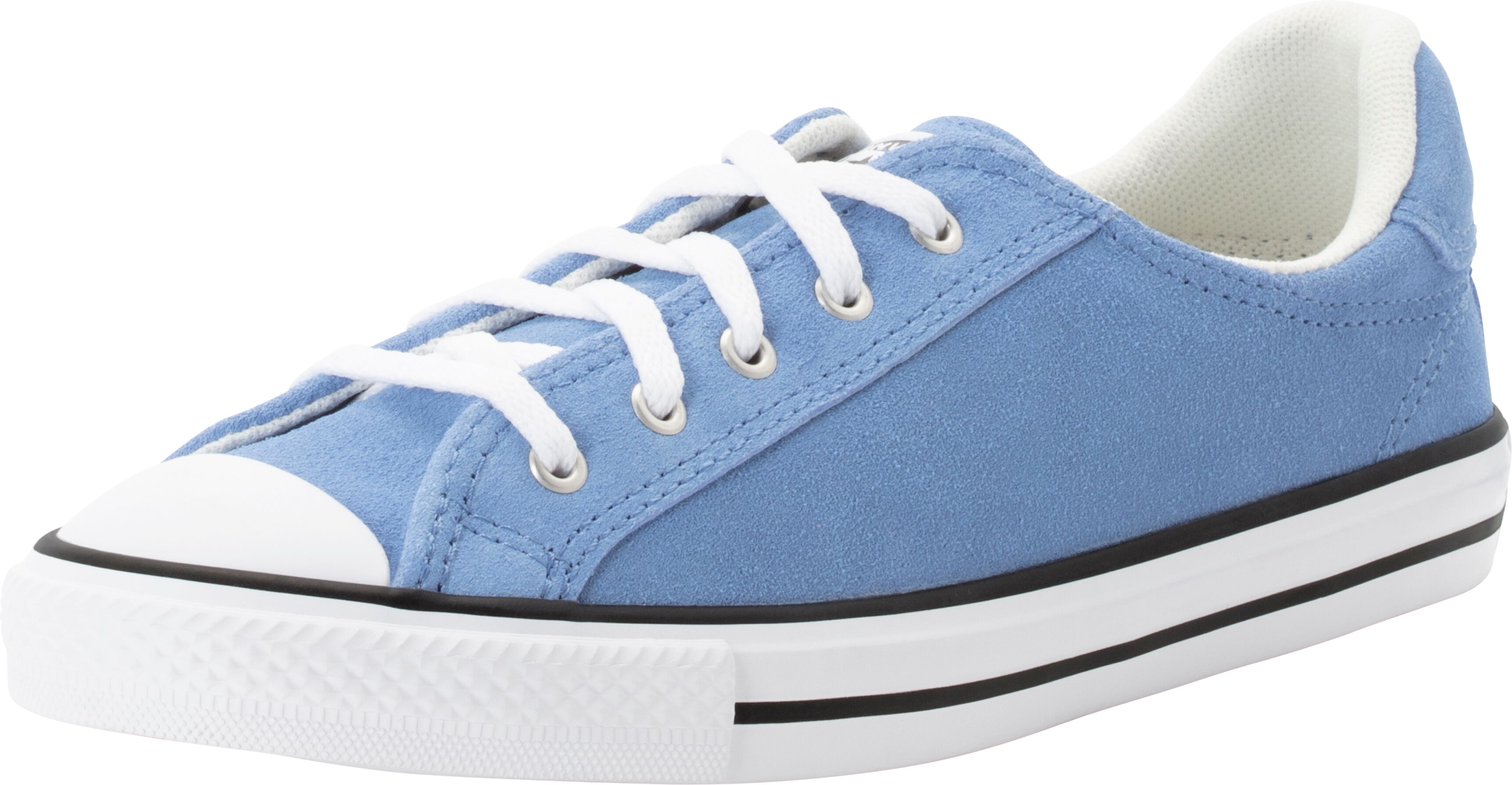 Sneaker CONVERSE "CHUCK TAYLOR ALL STAR DAINTY LUCKY", Damen, Gr. 37, weiss (open sky, weiß, schwarz), Leder, Schuhe Sneaker open sky, weiß, schwarz 37