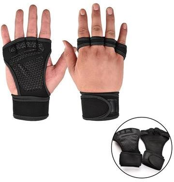 Uplifted Goods Fitness Training Gloves For Weightlifting Gym And Workout Support a black xl