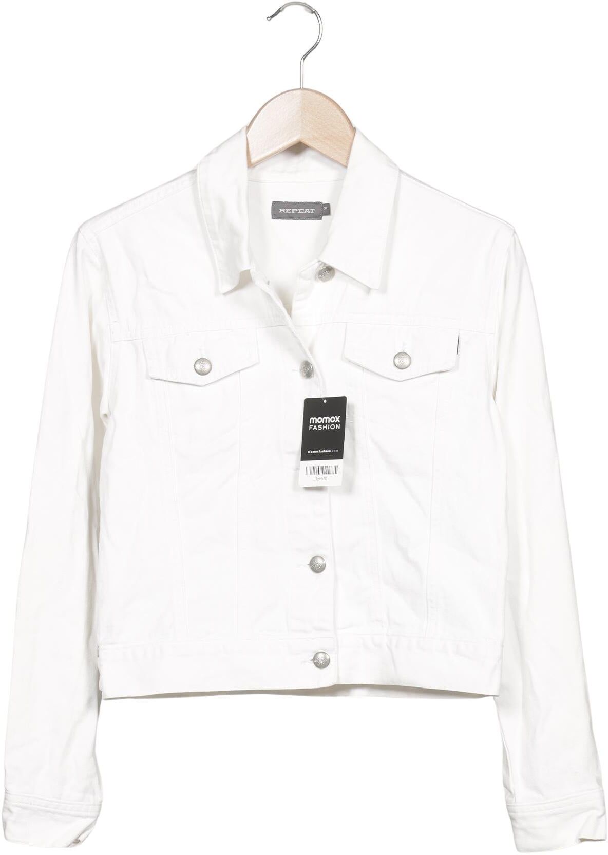Repeat Damen Jacke, Weiß, Gr. S, Baumwolle - Second Hand