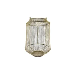 Windlicht   , gold , Metall , Maße (cm): H: 41  Ø: 29