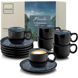 Sänger Geschirr, Tasse, Espressotassen Set Manila (80 ml, 12x)