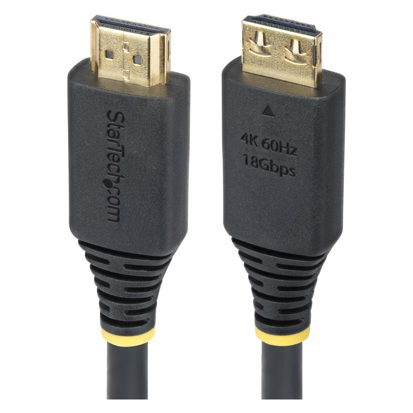 StarTech HDMI Cable - Gripping Gripping Connectors/4k 60hz/Hdr1 (1 m) (HDMI2-CABLE-GRIP-1M)