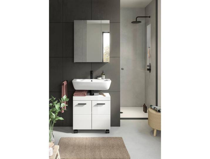Badezimmer Nova Weiß B: 60cm