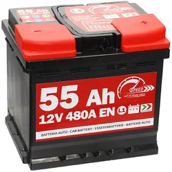 SPEED Autobatterie Blei-Säure 12V 55Ah 480A rechts 207x175x190 mm
