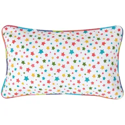 KISSENHÜLLE Bunte Sterne 30/50 cm, 100% Baumwolle