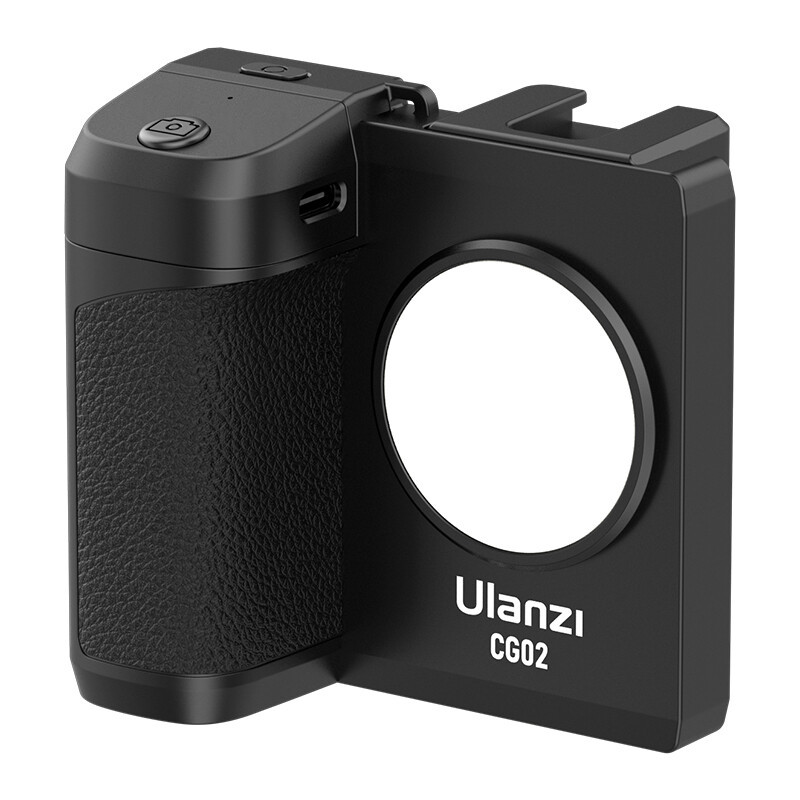 Ulanzi CG02 Smartphone Bevestiging met 3-fase dimbare verlichting en afstandsbediening voor iPhone en Android