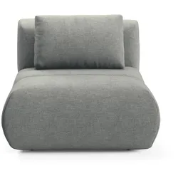 SESSEL ATOMO, Modern Polstersessel Loungesessel, Chenille-Stoff Grau