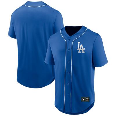 Baseballtrikot FANATICS "Fanatics Trikot Los Angeles Dodgers Core Foundation", Herren, Gr. XXL, blau, 100% Polyester, Trikots Baseballtrikot