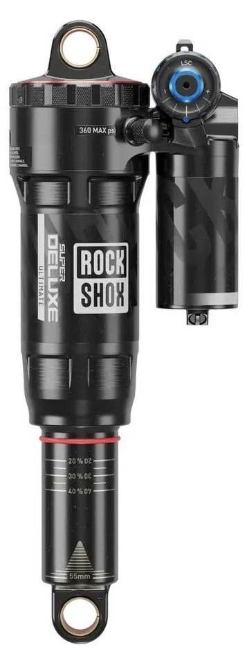 Rockshox Rs Super Deluxe Ultimate Rc2t Linear Xl Air Standard C2 Santacruz Hightower 2.3 2019+ Stoßdämpfer Silber 55 mm / 210 mm Silber 55 mm