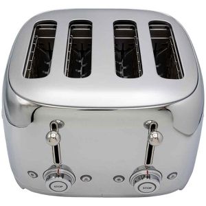 Smeg Toaster TSF03SSEU 50er Retro Style, mit 6 Röststufen, chrom, 2000 Watt, Edelstahl, für 4 Scheiben