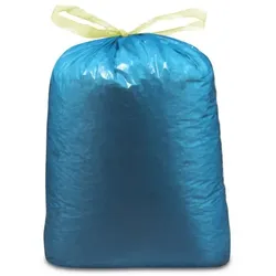 250 Müllsäcke (LDPE) mit Zugband blau 70x100 cm 120L