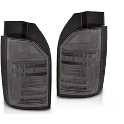 Voll LED Lightbar Rückleuchten passend für VW T6.1 19-  Smoke Heckklappe Halogen