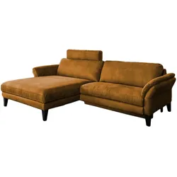 ECKSOFA MALTA Rotbraun Webstoff