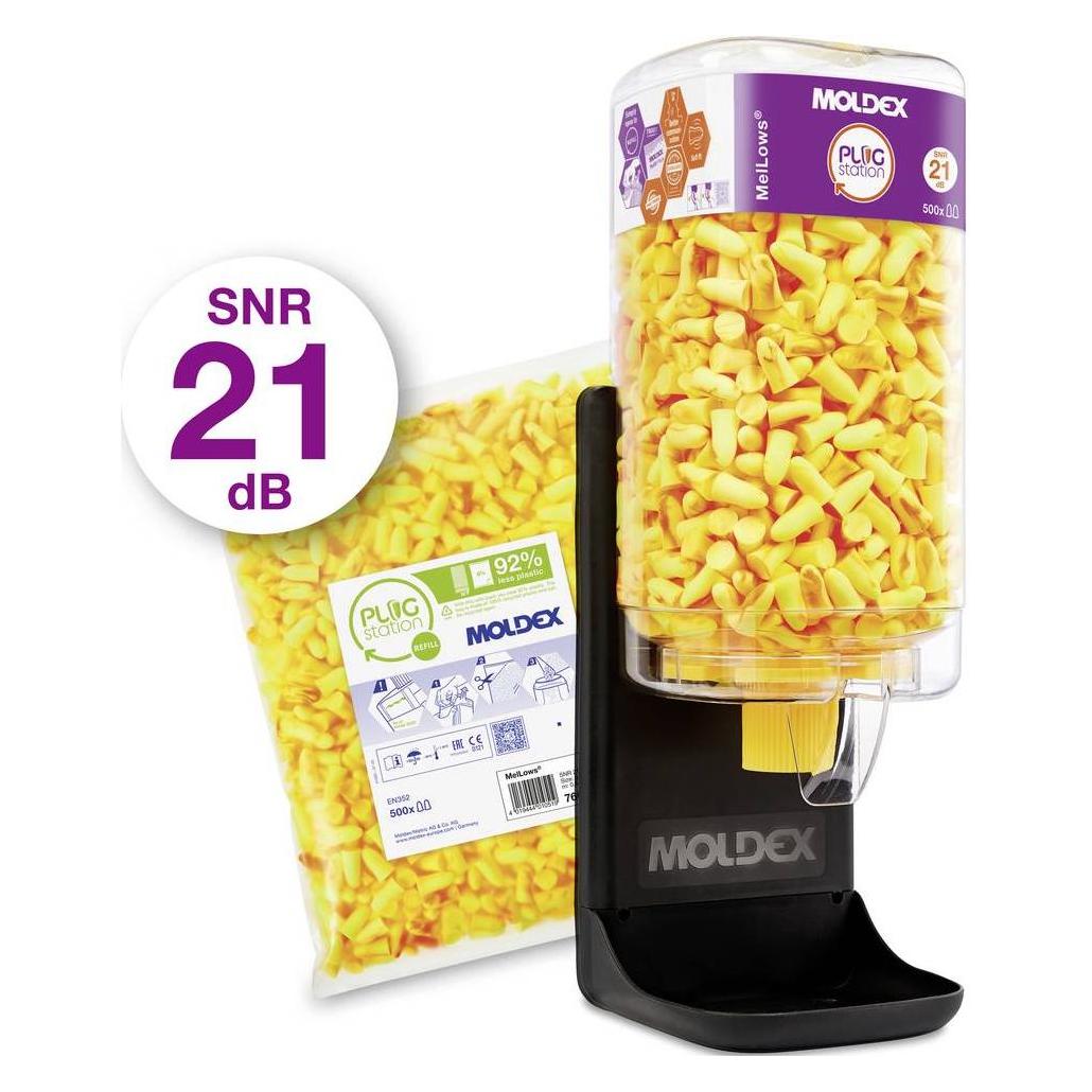 Moldex 769512 Mellows Starter PlugStation Gehörschutzstöpsel Spender 21 dB einwe (1x) (769512)