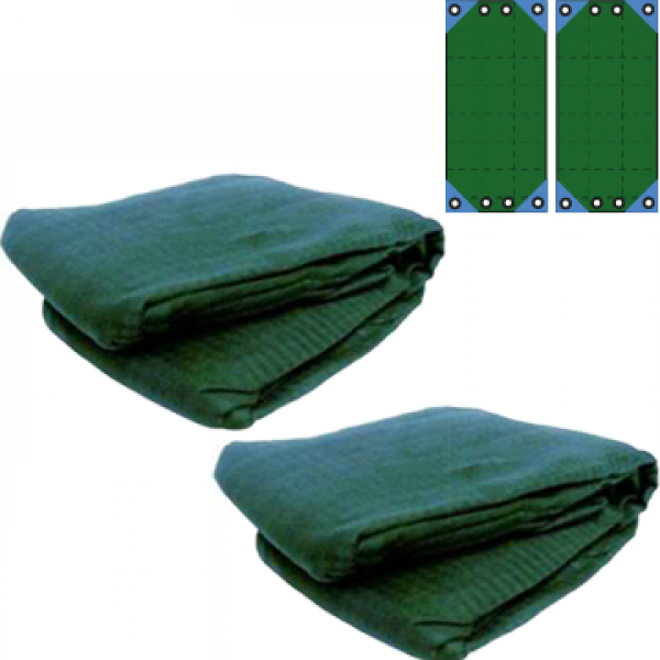 GeoTech 2 filets antiépines et antidéchirures pour cueillette olives 6x12m - Toile filet 95g/m2