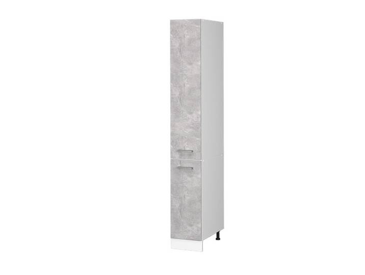 Vicco Hochschrank R-Line Beton 30 cm mit Türen, Grau, Holzwerkstoff, 5 Fächer, 2 Schubladen, Rechteckig, 30x207x57.2 cm, Badezimmer, Badezimmerschränke, Hochschränke