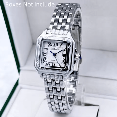 Inspire Essentials Elegance Gold Stainless Steel Women Watch Luxury Quartz Bracelet e