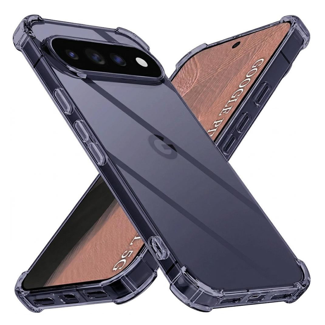 Techsuit - Stossfestes, transparentes Silikon - Google Pixel 11 Pro - Smoke Black (Google Pixel 11 Pro) (73426252)
