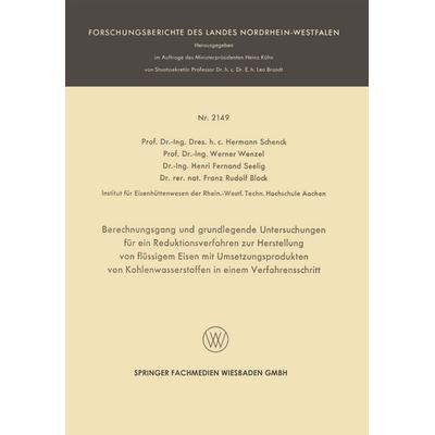 Berechnungsgang und grundlegende Untersuchungen für ein Reduktionsverfahren zur Herstellung von flüssigem Eisen mit Umsetzungsprodukten von