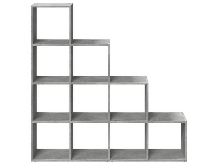 Étagère séparatrice de pièce à 4 niveaux gris béton_2 ans garantie_67532