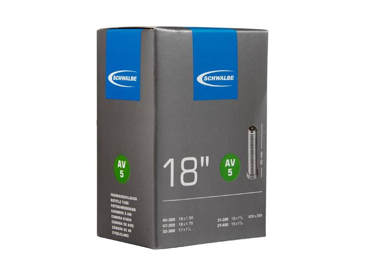 Schwalbe Velo-Schlauch mit Autoventil AV5 18 × 1.40/1.75