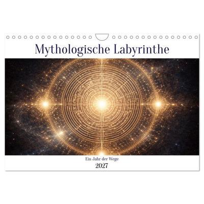 Mythologische Labyrinthe (Wandkalender 2027 DIN A4 quer), CALVENDO Monatskalender