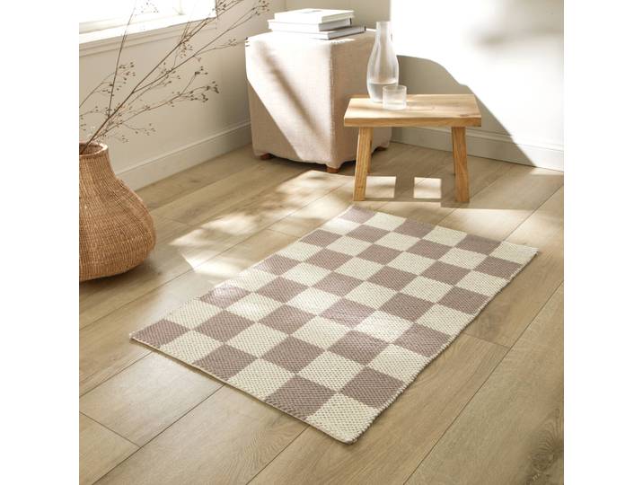 Tapis décoratif motif damier - Blancheporte