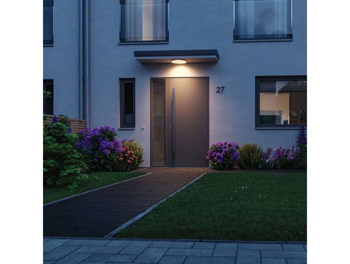 Paulmann Circula LED buitenlamp ZigBee wit Circula, dimbaar, wit / opaal, Kunststof, Modern, Slimme plafondlamp