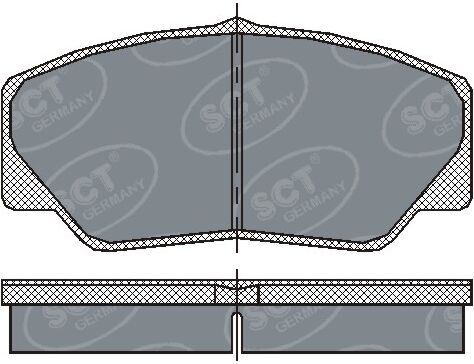Sct - Mannol Bremsbelagsatz, Scheibenbremse Sp 206 Pr Vorderachse Für Ford